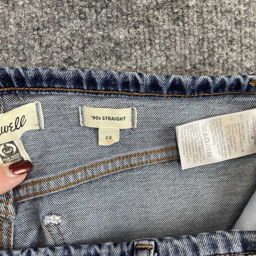 Madewell Blue Straight Leg Jeans - Picture 12 of 15